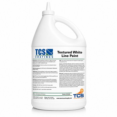 TCS Textured White Line Paint 1-Gal Jug 